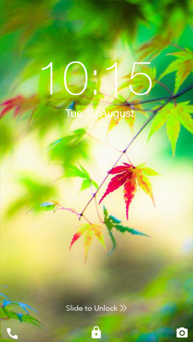 Download livewallpaper Fresh Leaves for Android.