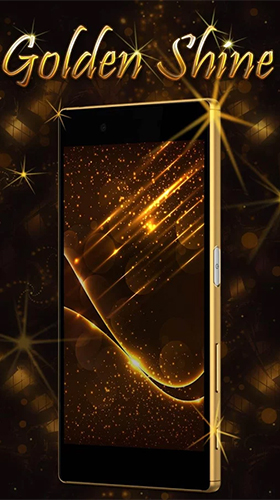 Download livewallpaper Golden shine for Android.