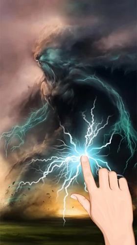 Download livewallpaper Live lightning storm for Android.