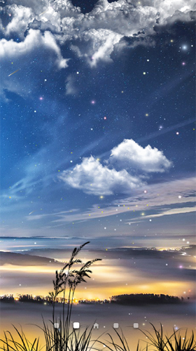 Download livewallpaper Meteor shower by Amax LWPS for Android.