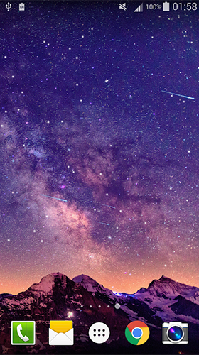 Download livewallpaper Meteors sky for Android.