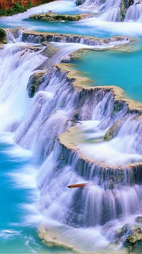 Download livewallpaper Mighty waterfall for Android.