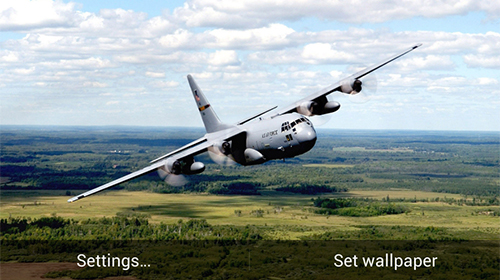 Download livewallpaper Military aircrafts for Android.