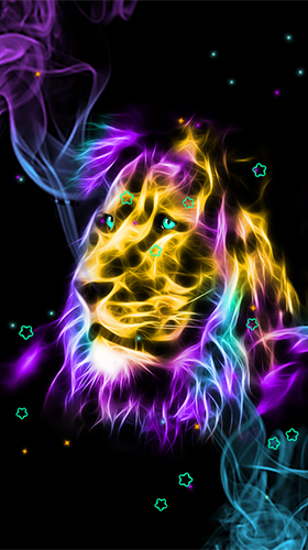 Download livewallpaper Neon animals by Thalia Photo Art Studio for Android.
