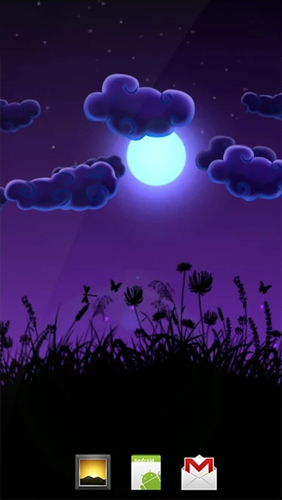Download livewallpaper Night Nature for Android.