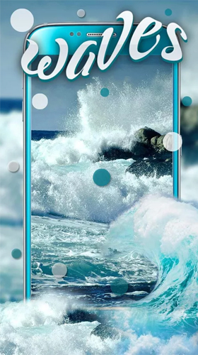 Download livewallpaper Ocean waves by Keyboard and HD Live Wallpapers for Android.