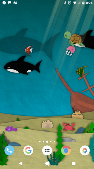 Download Papersea free Aquariums livewallpaper for Android phone and tablet.