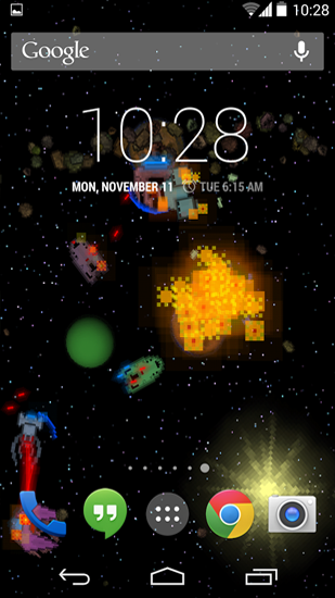 Download Pixel Fleet free Space livewallpaper for Android phone and tablet.