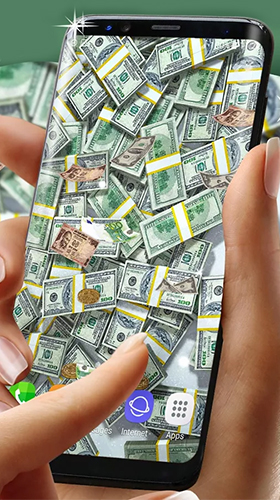 Download livewallpaper Real money for Android.