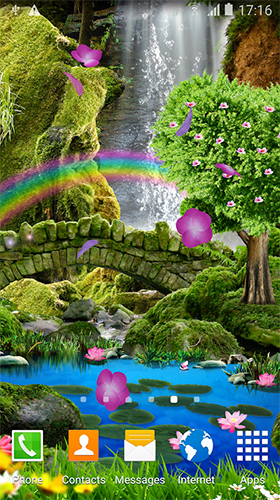 Download Romantic waterfall 3D free Fantasy livewallpaper for Android phone and tablet.