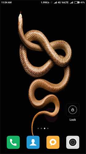 Download livewallpaper Snake HD for Android.