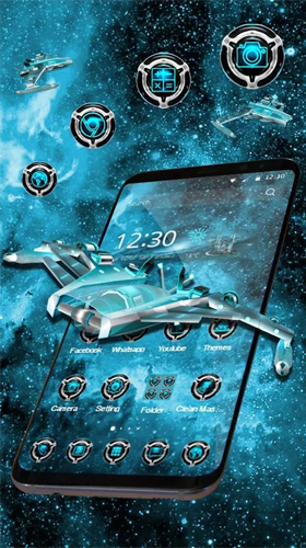 Download livewallpaper Space galaxy 3D for Android.