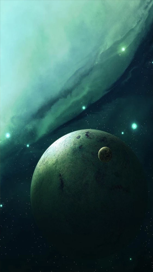 Download livewallpaper Space for Android.