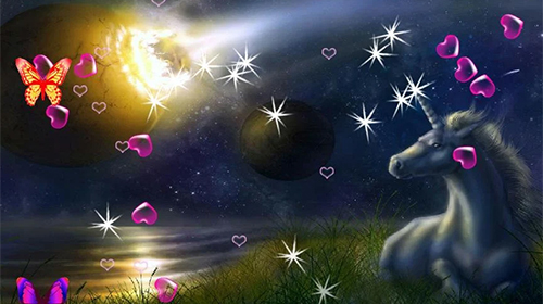 Download livewallpaper Unicorn 3D for Android.