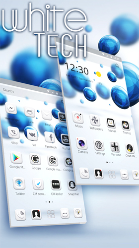 Download livewallpaper White tech for Android.