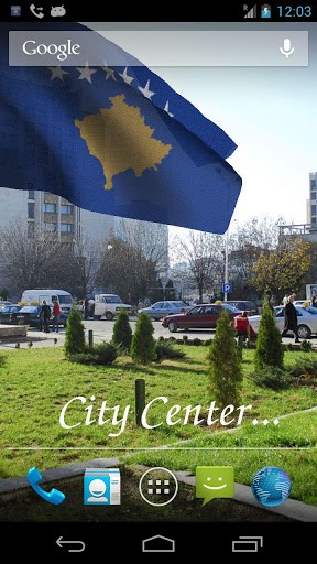 Download 3D flag Kosova free Logotypes livewallpaper for Android phone and tablet.