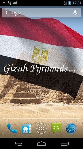 Download 3D flag of Egypt free livewallpaper for Android 5.1 phone and tablet.