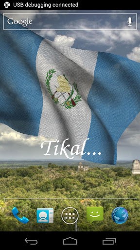Download 3D flag of Guatemala free livewallpaper for Android 6.0 phone and tablet.