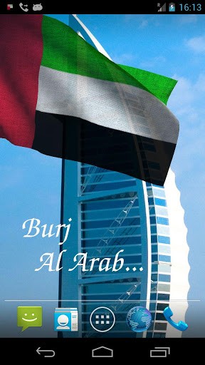 Download livewallpaper 3D UAE flag for Android.