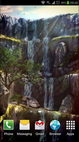 Download livewallpaper 3D Waterfall pro for Android.