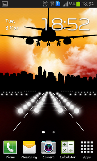 Download livewallpaper Aircraft for Android.