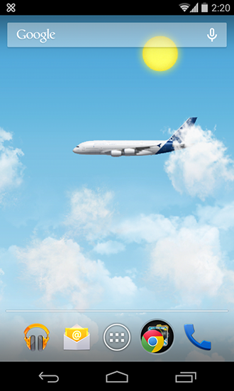 Download livewallpaper Airplanes by Candycubes for Android.