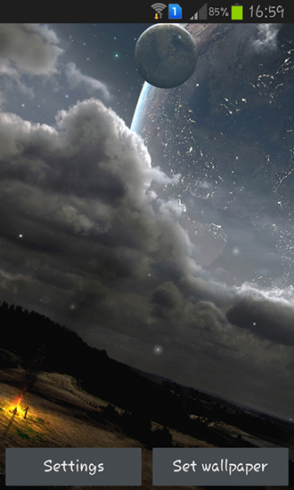 Download livewallpaper Alien worlds for Android.