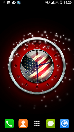 Download livewallpaper American clock for Android.