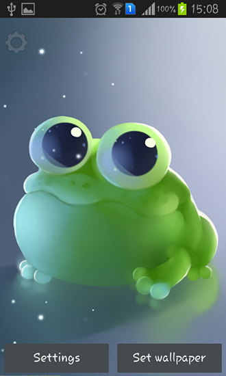 Download livewallpaper Apple frog for Android.