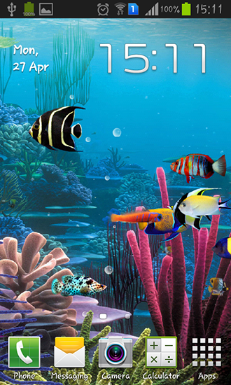 Download livewallpaper Aquarium by Cowboys for Android.