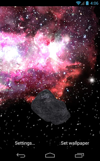 Download livewallpaper Asteroid Apophis for Android.