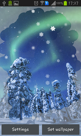 Download livewallpaper Aurora: Winter for Android.