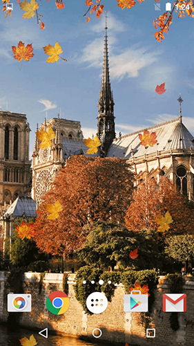 Download Autumn in Paris free Architecture livewallpaper for Android phone and tablet.