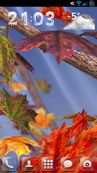 Download livewallpaper Autumn tree for Android.