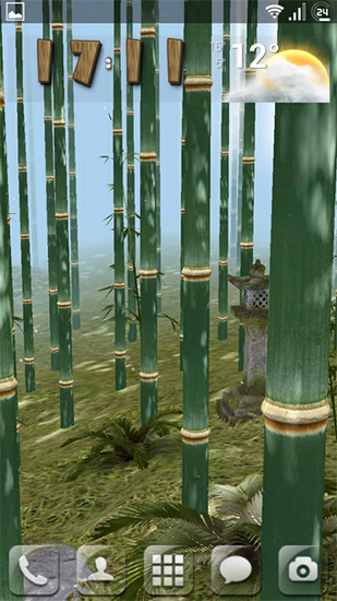 Download Bamboo grove 3D free With clock livewallpaper for Android phone and tablet.