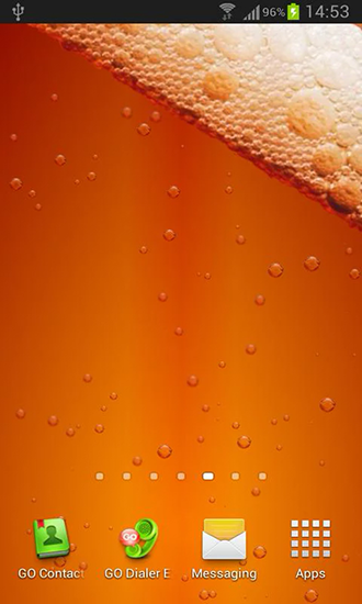 Download livewallpaper Beer & battery level for Android.