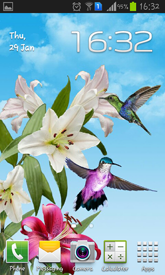 Download Birds free Flowers livewallpaper for Android phone and tablet.