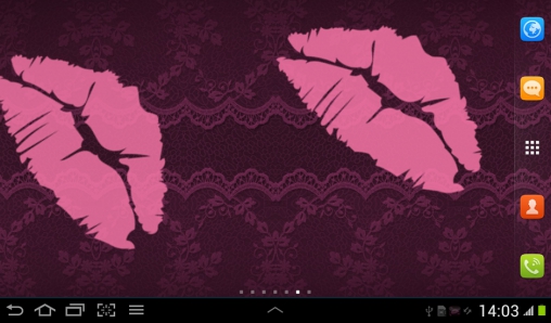 Download livewallpaper Black and pink for Android.