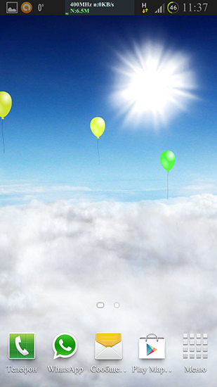 Download Blue skies free Interactive livewallpaper for Android phone and tablet.