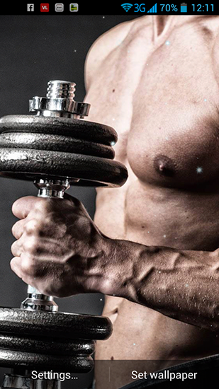 Download livewallpaper Bodybuilding for Android.