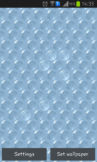 Download livewallpaper Bubble wrap for Android.