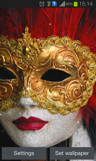 Download livewallpaper Carnival mask for Android.