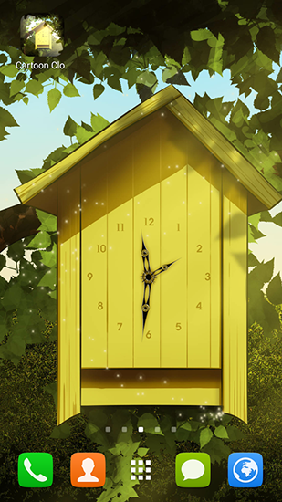 Download livewallpaper Cartoon clock for Android.