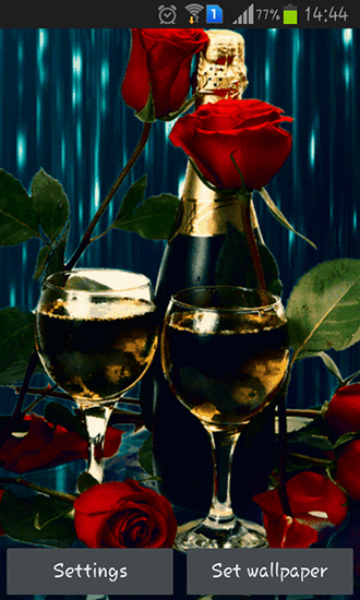 Download livewallpaper Champagne for Android.