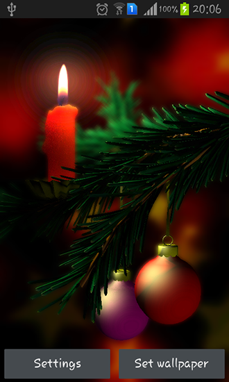 Download livewallpaper Christmas 3D for Android.