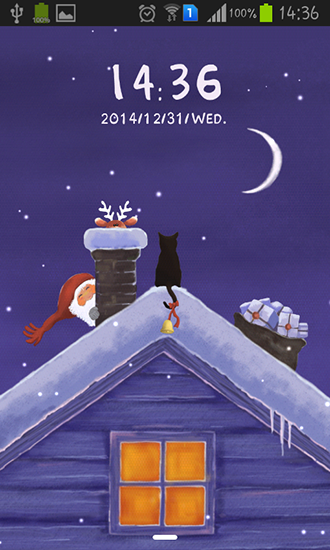 Download livewallpaper Christmas Eve for Android.