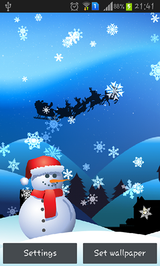 Download livewallpaper Christmas magic for Android.