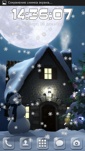 Download Christmas moon free With clock livewallpaper for Android phone and tablet.