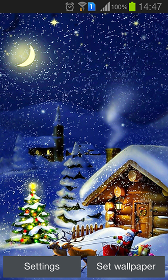 Download livewallpaper Christmas night by Jango lwp studio for Android.