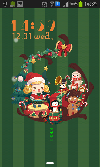 Download livewallpaper Christmas party for Android.